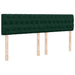Pat box spring cu saltea, verde închis, 200x200 cm, catifea - WALTI WALTI