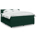 Pat box spring cu saltea, verde închis, 200x200 cm, catifea - WALTI WALTI