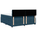 Pat box spring cu saltea, albastru, 200x200 cm, catifea - WALTI WALTI