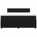 Pat box spring cu saltea, negru, 200x200 cm, catifea - WALTI WALTI