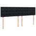 Pat box spring cu saltea, negru, 200x200 cm, catifea - WALTI WALTI