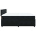 Pat box spring cu saltea, negru, 200x200 cm, catifea - WALTI WALTI