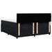 Pat box spring cu saltea, negru, 200x200 cm, catifea - WALTI WALTI