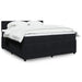 Pat box spring cu saltea, negru, 200x200 cm, catifea - WALTI WALTI