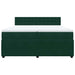 Pat box spring cu saltea, verde închis, 200x200 cm, catifea - WALTI WALTI