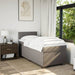 Pat box spring cu saltea, gri taupe, 80x200 cm, textil - WALTI WALTI