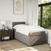 Pat box spring cu saltea, gri taupe, 80x200 cm, textil - WALTI WALTI