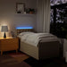 Pat box spring cu saltea, crem, 80x200 cm, textil - WALTI WALTI