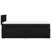 Pat box spring cu saltea, negru, 90x190 cm, textil - WALTI WALTI