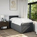 Pat box spring cu saltea, gri închis, 90x190 cm, textil - WALTI WALTI