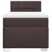 Pat box spring cu saltea, maro închis, 90x190 cm, textil - WALTI WALTI