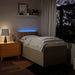 Pat box spring cu saltea, crem, 90x190 cm, textil - WALTI WALTI