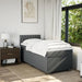 Pat box spring cu saltea, gri închis, 90x190 cm, textil - WALTI WALTI