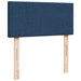 Pat box spring cu saltea, albastru, 90x200 cm, textil - WALTI WALTI