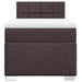 Pat box spring cu saltea, maro închis, 90x200 cm, textil - WALTI WALTI