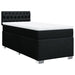 Pat box spring cu saltea, negru, 90x200 cm, textil - WALTI WALTI