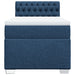 Pat box spring cu saltea, albastru, 90x200 cm, textil - WALTI WALTI