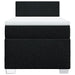 Pat box spring cu saltea, negru, 100x200 cm, textil - WALTI WALTI