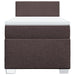 Pat box spring cu saltea, maro închis, 100x200 cm, textil - WALTI WALTI