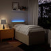 Pat box spring cu saltea, crem, 100x200 cm, textil - WALTI WALTI