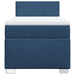 Pat box spring cu saltea, albastru, 100x200 cm, textil - WALTI WALTI