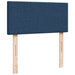 Pat box spring cu saltea, albastru, 100x200 cm, textil - WALTI WALTI