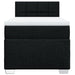 Pat box spring cu saltea, negru, 100x200 cm, textil - WALTI WALTI