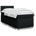 Pat box spring cu saltea, negru, 100x200 cm, textil - WALTI WALTI