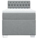 Pat box spring cu saltea, gri deschis, 100x200 cm, textil - WALTI WALTI