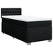 Pat box spring cu saltea, negru, 100x200 cm, textil - WALTI WALTI