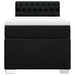 Pat box spring cu saltea, negru, 100x200 cm, textil - WALTI WALTI
