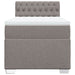 Pat box spring cu saltea, gri taupe, 100x200 cm, textil - WALTI WALTI