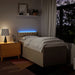 Pat box spring cu saltea, crem, 100x200 cm, textil - WALTI WALTI