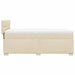 Pat box spring cu saltea, crem, 100x200 cm, textil - WALTI WALTI