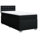 Pat box spring cu saltea, negru, 100x200 cm, textil - WALTI WALTI