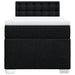Pat box spring cu saltea, negru, 100x200 cm, textil - WALTI WALTI