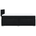 Pat box spring cu saltea, negru, 100x200 cm, textil - WALTI WALTI