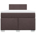 Pat box spring cu saltea, maro închis, 120x190 cm, textil - WALTI WALTI