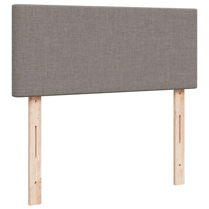 Pat box spring cu saltea, taupe, 120x190 cm material textil WALTI