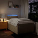 Pat continental cu saltea, crem, 120x190 cm, textil - WALTI WALTI
