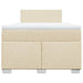 Pat continental cu saltea, crem, 120x190 cm, textil - WALTI WALTI