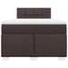 Pat box spring cu saltea, maro închis, 120x190 cm, textil - WALTI WALTI