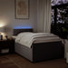 Pat box spring cu saltea, taupe, 120x190 cm material textil - WALTI WALTI