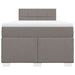 Pat box spring cu saltea, taupe, 120x190 cm material textil - WALTI WALTI
