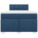 Pat box spring cu saltea, albastru, 120x190 cm, material textil - WALTI WALTI