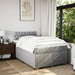 Pat box spring cu saltea, gri deschis, 120x190 cm, textil - WALTI WALTI