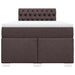 Pat box spring cu saltea, maro închis, 120x190 cm, textil - WALTI WALTI