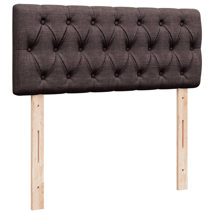 Pat box spring cu saltea, maro închis, 120x190 cm, textil - WALTI WALTI