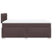 Pat box spring cu saltea, maro închis, 120x190 cm, textil - WALTI WALTI
