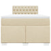 Pat continental cu saltea, crem, 120x190 cm, textil - WALTI WALTI